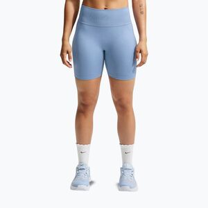 Női edző rövidnadrág Nike Pro Seamless work blue (Pro Seamless High-Waisted Biker 5" IF1210-486) kép
