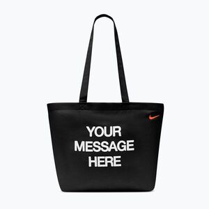 Táska Nike Heritage "Your Message Here" Tote 22 l black/white/safety orange (Heritage "Your Message Here" IU4945-010) kép