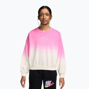 Gyerekpulóver Nike Sportswear Studio sail/playful pink/white (Sportswear Studio Boxy Crewneck IM5248-133) kép