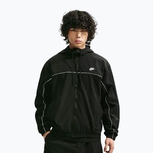 Férfi kabát Nike Club Black/White/White (Club Hooded HJ2012-010) kép