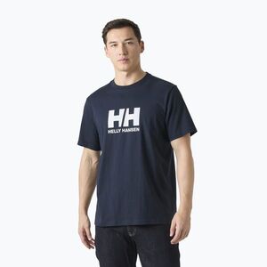 Férfi póló Helly Hansen Logo 3.0 SS navy (Logo 3.0 54596_598) kép