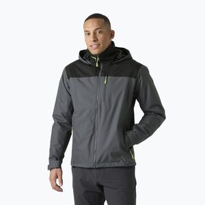 Férfi vitorláskabát Helly Hansen Crew Hooded Midlayer 2 thunder grey (Crew Hooded Midlayer 2 34442_831) kép