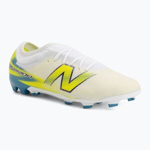 Gyermek focicipők New Balance Furon Team V9 FG white/alkaline green (Furon Team V9 FG YF3F3V9) kép