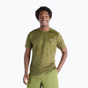Férfi póló New Balance Essentials Printed T-Shirt wakame/sport green (Essentials Printed MT6116OHGEE) kép