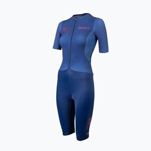 Női triatlon overál ZONE3 Aeroforce X II SS Trisuit navy (Aeroforce X II SS Trisuit W TS23WAFS103_L) kép