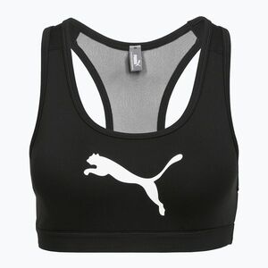 Női futó melltartó PUMA 4Keeps Bra black/white (Puma 4Keeps 525317 51) kép