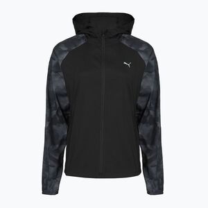 Női futókabát Puma Run AOP Favorite Woven Jacket black (Run AOP Favorite Woven 524035 01) kép