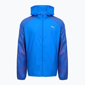 Férfi futókabát Puma Run Favorite Woven Jacket blue/fire orchid (Run Favorite Woven 524221 46) kép