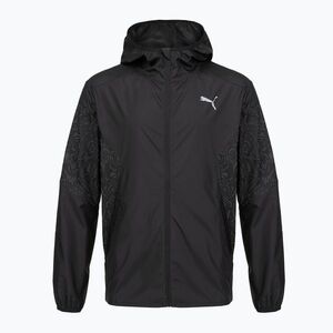 Férfi futókabát Puma Run AOP Lightweight Jacket black (Run AOP Lightweight 524193 01) kép
