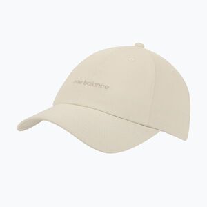 Női ellenzős sapka New Balance 6 Panel Linear Logo linen lin (6 Panel Linear Logo LAH51010LIN) kép