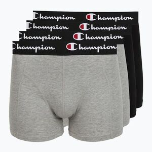 Férfi boxer nadrág Champion Trunk Knit oxford grey melange/oxford grey melange/black (U20002-EM010) kép