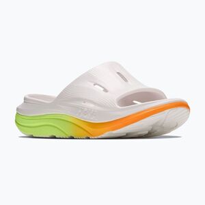 Papucsok HOKA Ora Recovery Slide 3 white/neon yuzu (Ora Recovery Slide 3 1135061-WTNN) kép