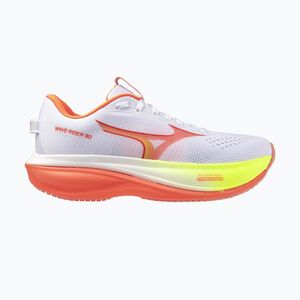 Női futócipők Mizuno Wave Rider 30 white/flamingo coral/lime pulp (Wave Rider 30 J1GW262071) kép