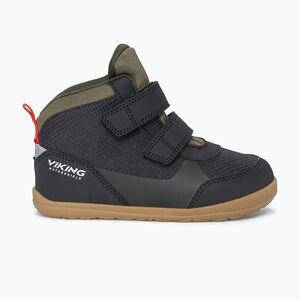 Gyerek barefoot cipők Viking Aspen Barefoot Mid 2V Waterproof black (Aspen Barefoot Mid 2V Waterproof 3-56310-2) kép