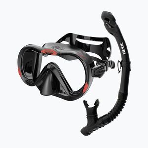 Snorkeling készlet SEAC Bis Boss + Reverse Dry black (Bis Boss + Reverse Dry 89-102N) kép
