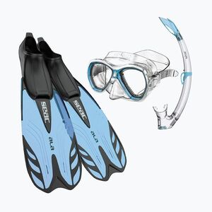 Snorkeling készlet SEAC Tris Ala aquamarine (Tris Ala 89-25AZ/34-35) kép