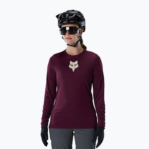 Női kerékpáros hosszú ujjú póló Fox Racing Ranger Fox Head LS dark maroon (Ranger Fox Head 33441_299) kép