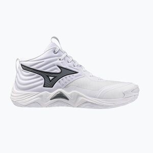 Röplabda cipő Mizuno Wave Momentum Elite Mid white/metallic gray/black (Wave Momentum Elite Mid V1GA251783) kép