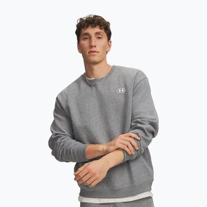 Férfi pulóver Under Armour Rival Fleece Crew castlerock light heather/white (Rival Fleece Crew 6013447-025) kép