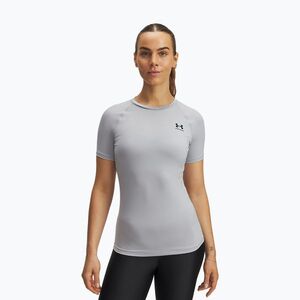 Női edző póló Under Armour HG Authentics Comp SS mod gray/black (HeatGear Compression 1365460-012) kép