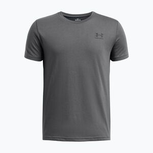 Gyermek póló Under Armour Sportstyle Left Chest pitch gray/black (Sportstyle Left Chest 1389962-012) kép