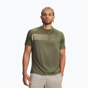 Férfi edző póló Under Armour Tech Graphic Tee Marine Od Green/City Khaki (Tech Graphic 6014733-390) kép