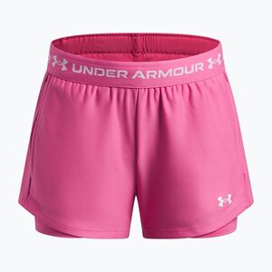 Gyerek edző rövidnadrág Under Armour UA Tech Play Up 2IN1 Shorts pink frenzy/white (UA Tech Play Up 2IN1 6004985-637) kép
