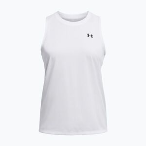 Női edző póló Under Armour Tech Tank Solid white/black (Tech Tank Solid 1383655-100) kép