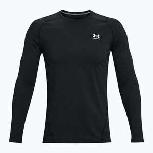 Férfi edző hosszú ujjú póló Under Armour CG Armour Fitted Crew black/white (CG Armour Fitted Crew 1366068-001) kép