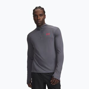Férfi pulóver Under Armour Tech Utility 1/4 Zip castlerock/racer red (Tech Utility 1/4 Zip 6013800-025) kép