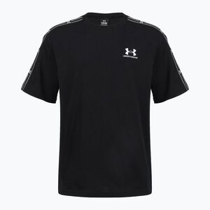 Férfi póló Under Armour Icon HWT Tee Taped SS ultimate black/white (Icon HWT Tee Taped SS 6013401-008) kép
