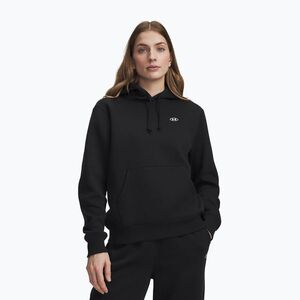 Női pulóver Under Armour Rival Fleece Hoodie ultimate black/white (Rival Fleece Hoodie 6013548-008) kép