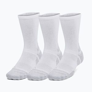 Zokni Under Armour Perf Tech Pro 3 Pack Crew white/white/mod gray (Perf Tech Pro Crew 1386246-100) kép