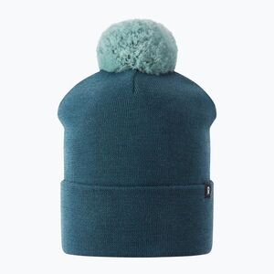 Gyerek téli sapka Reima Omasi dark teal (Omasi Beanie 5300351A-7951) kép