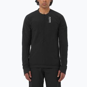Férfi futópulóver Salomon Ultra Fleece Deep Black (Ultra Fleece LC2789900) kép