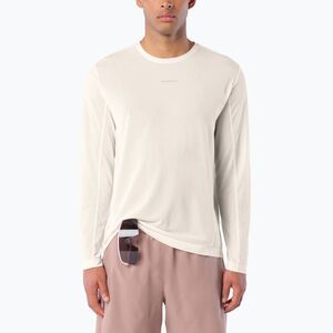 Férfi futó hosszú ujjú póló Salomon Shakeout Core Tee GFX LS whisper white/pink frosting (Shakeout Core GFX LC2947800) kép