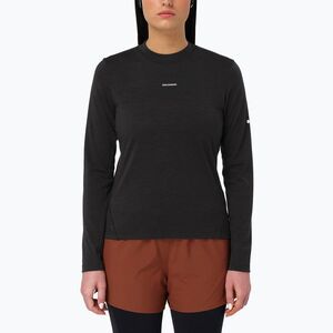 Női hosszú ujjú póló futáshoz Salomon Sense Merino Tee LS deep black (Sense Merino LC2944900) kép