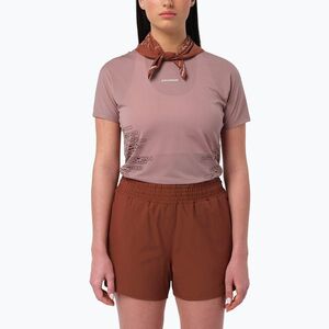 Női futó póló Salomon Sense Aero GFX Tee SS antler/chocolate fondant (Sense Aero GFX LC2929900) kép