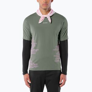 Férfi futó póló Salomon Sense Aero GFX Tee SS castor gray/pink frosting (Sense Aero GFX LC2929000) kép