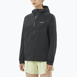 Női futókabát Salomon Bonatti Waterproof deep black (Bonatti Waterproof LC2769900) kép