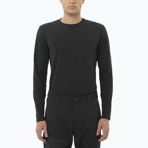 Férfi hosszú ujjú póló Salomon Trackline deep black (Trackline LC2649800) kép