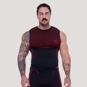 GymBeam OG1 Seamless Tanktop Black/Red kép