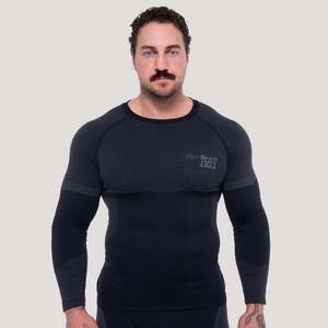 GymBeam OG1 Seamless Longsleeve Black/Grey kép