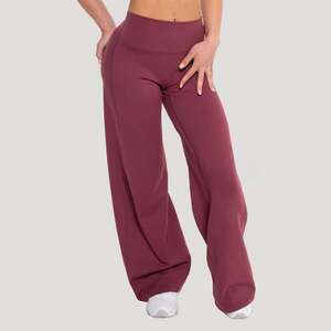 GymBeam Women‘s Flow Straight Pants Wine kép