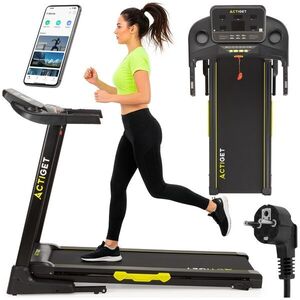 ActiGet Actirun Pro elektromos Futópad 1, 0 – 16, 0 km/h, 100kg - Fekete kép