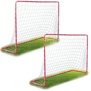NeoSport 2db nagyméretű Focikapu 183x122x61cm - Piros kép