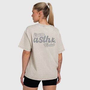 Női oversized póló Iron Aesthetics Fit club, washed grey kép