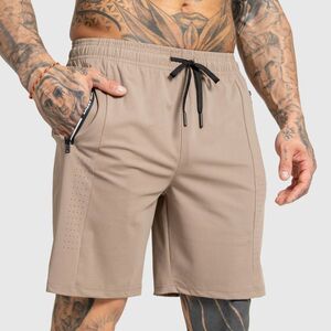 Férfi sportos short Iron Aesthetics Aero, barna kép