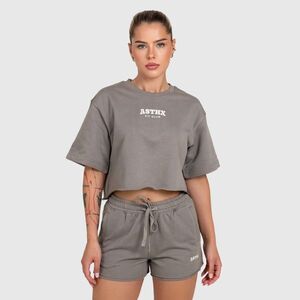 Női crop top Iron Aesthetics Heavy-Terry, szürke kép