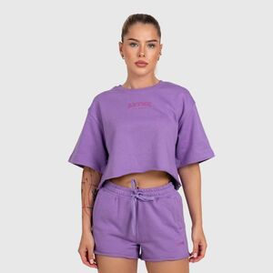 Női crop top Iron Aesthetics Heavy-Terry, lila kép
